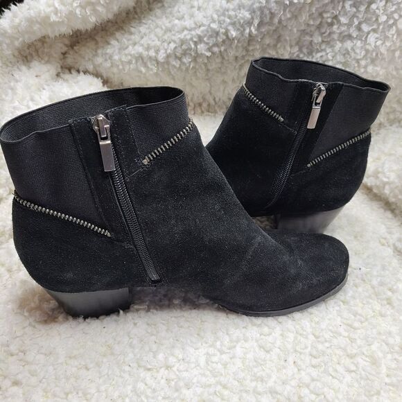 Ros Hommerson Bess Black Leather‎ Ankle Boots size 10.5 - Picture 6 of 9